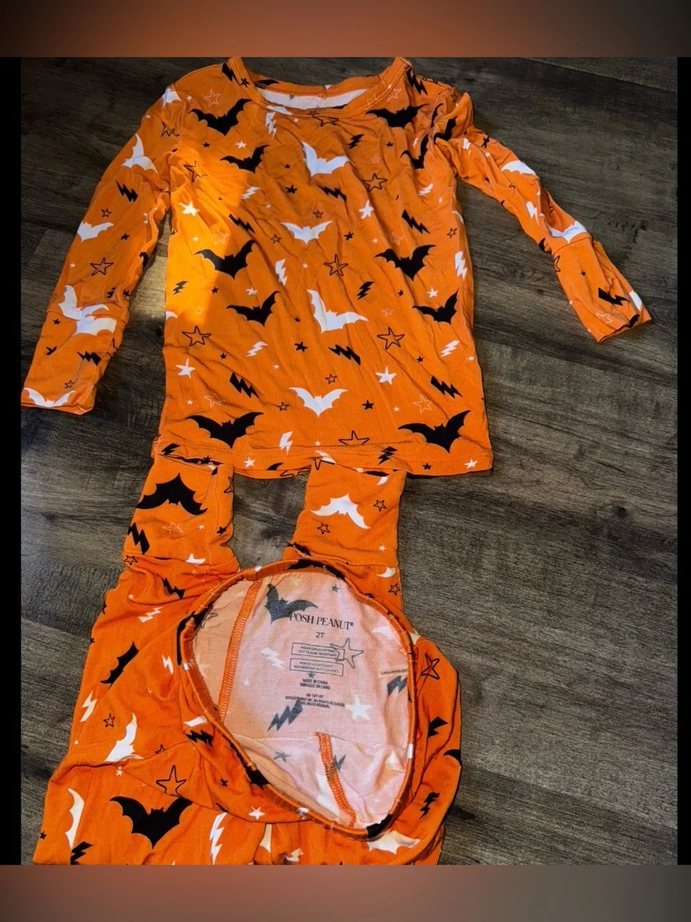 Posh Peanut Bats Bolts Halloween 2PC Set 2T Grail